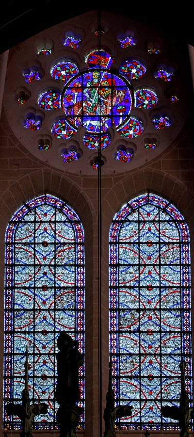 Moderne grisaille og en Castille-ridder i rosen (w111) av French School