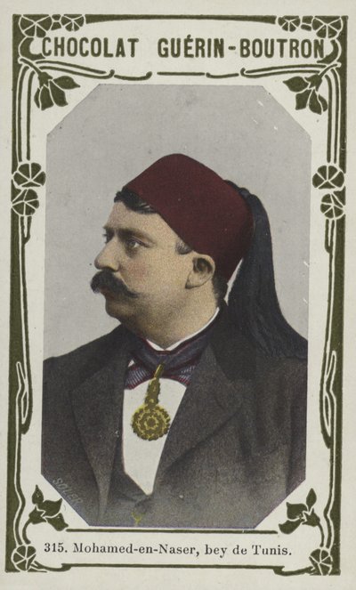 Mohamed-en-Naser, bey de Tunis (farget bilde) av French School