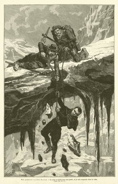 My Ascension To The Dent Blanche (gravering) av French School