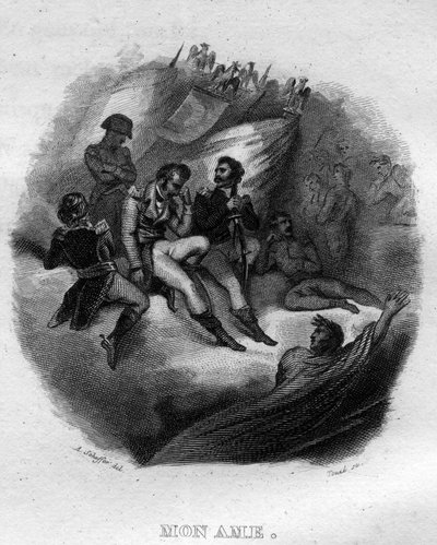 Mon soul Chanson de Beranger in “” Oeuvres completes”” (1834) by Pierre Jean de Beranger (1780-1857), French poet and songwriter. av French School