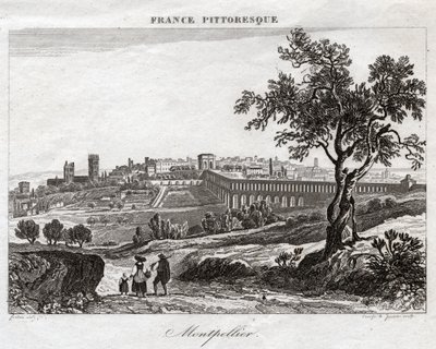 Montpellier. (gravering, ca. 1850) av French School