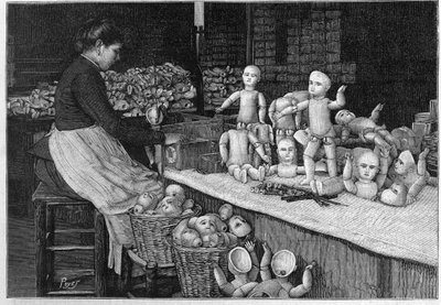 Montreuil doll factory in 1888. av French School