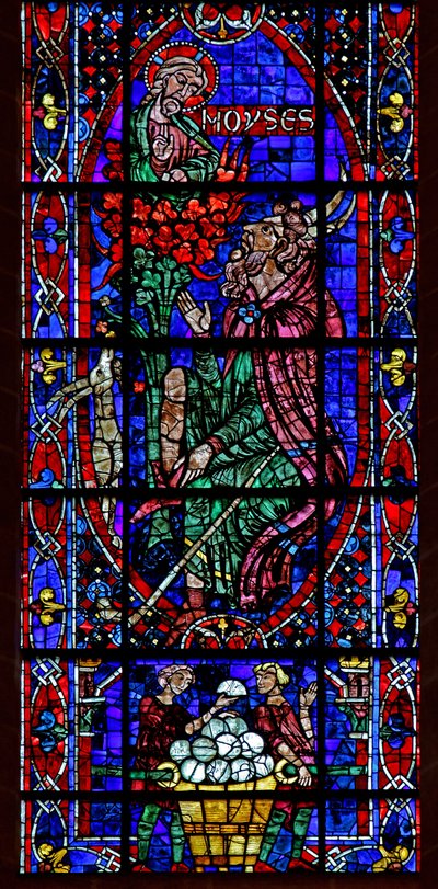 Moses og den brennende busken (w102) av French School