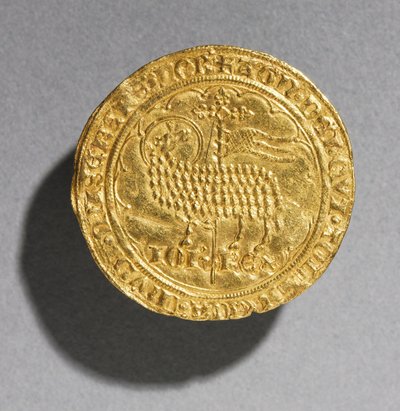 Mouton d"Or av kong Jean le Bon av Frankrike av French School