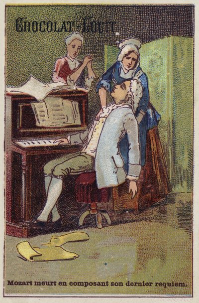 Mozart dør mens han komponerte sitt siste rekviem av French School