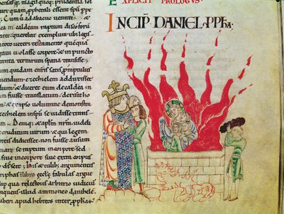 Ms 12-15 t.3 f.64 Barna i ovnen, fra Bibelen til Etienne Harding av French School