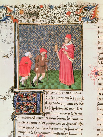 Ms 399 fol.35v Beggars, fra Book of the Properties of Things av Barthelemy langlais av French School
