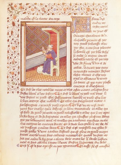 Ms 614 Page fra The Moral Sayings of the Philosophers av French School