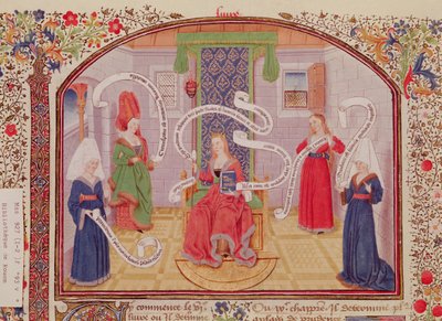 Ms 927 Fol.93v Teorien om intellektuelle dyder, fra etikk, politikk og økonomi av Aristoteles (384-322 f.Kr.) av French School