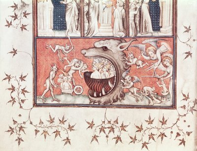 Fr 22912 Fol.2v Detalj av helvete, fra 