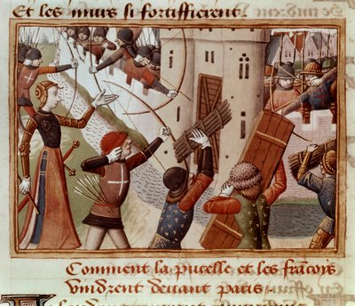 Fr 5054 f.66v The Siege of Paris, oktober 1428, 