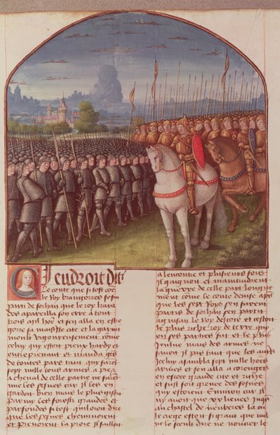 Fr 91 Fol. 85 Side fra The Story of Merlin av Robert de Boron, ca. 1482-89 av French School