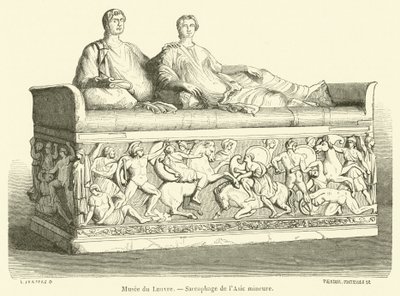 Louvre-museet, Sarkofagen i Lilleasia (gravering) av French School