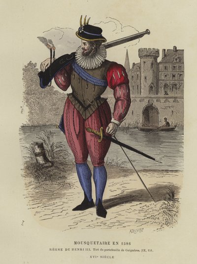 Musketer av regjeringen til Henry III av Frankrike, 1586 av French School