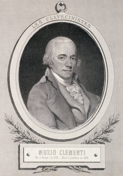 Muzio Clementi (1752-1832) gravert av Alfred Lemoine av French School
