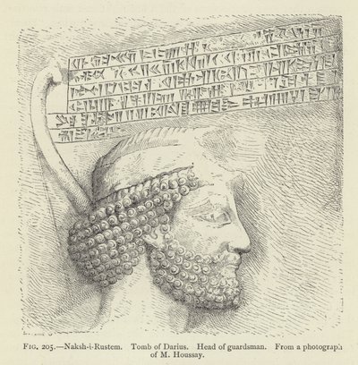Naksh-i-Rustem, Tomb of Darius, leder for vaktmann av French School