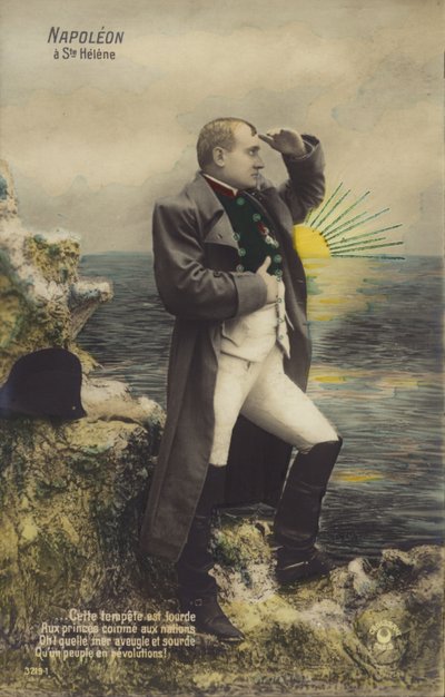 Napoleon Bonaparte (fargelitografi) av French School