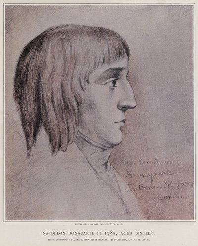 Napoleon Bonaparte i 1785 av French School