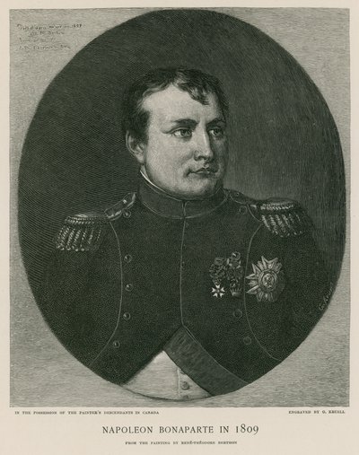 Napoleon Bonaparte i 1809 av French School