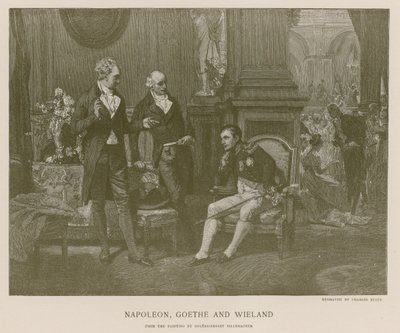 Napoleon, Goethe og Wieland av French School