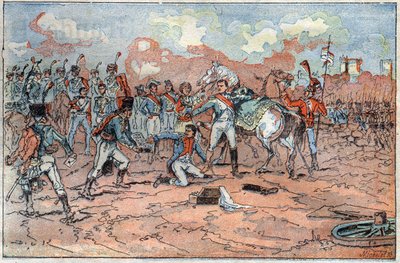 Napoleon I, sår foran Regensburg av French School