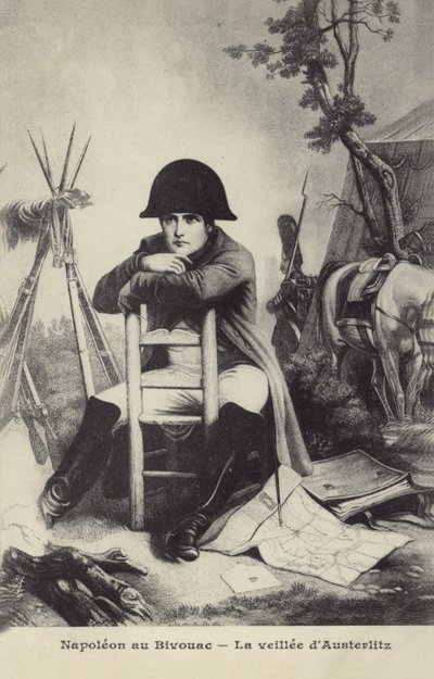 Napoleon ved Bivuak av French School