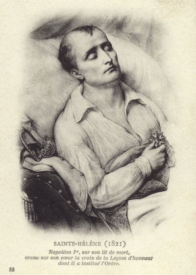 Napoleon på dødsleiet av French School