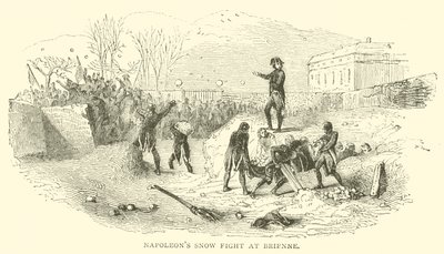 Napoleons snøkamp ved Brienne (gravering) av French School