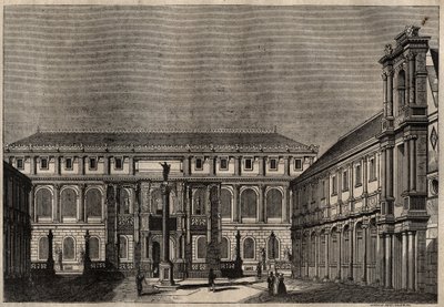 National School of Fine Arts i Paris, gravering av French School