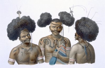 Innfødte i New Guinea, 1826 av French School