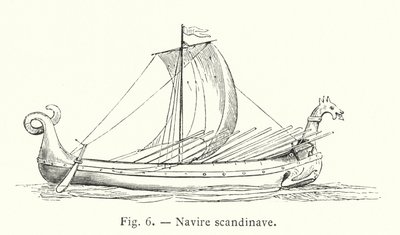 Skandinavisk skip (gravering) av French School