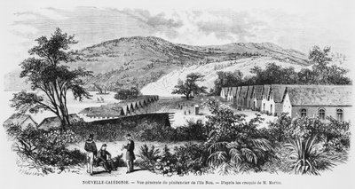 Ny-Caledonia, Isle of Nou, fengselet, ca. 1871-80 av French School