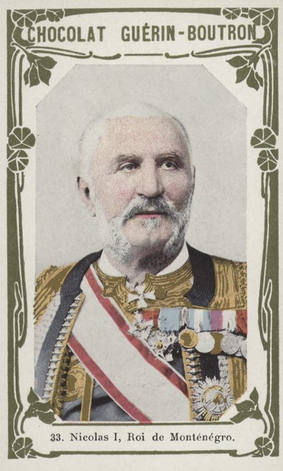 Nicolas I, Roi de Montenegro (farget bilde) av French School