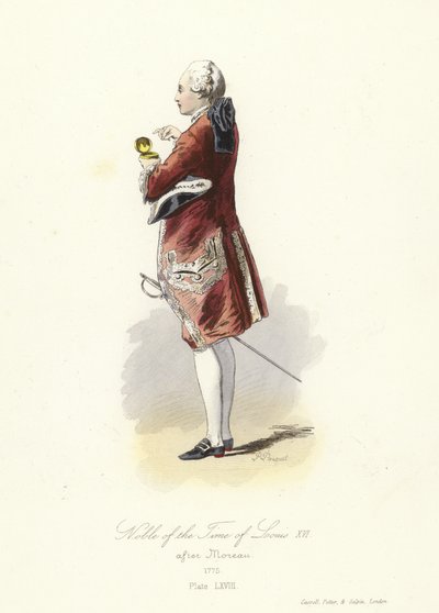 Adelsmann fra Louis XVI av Frankrikes tid av French School