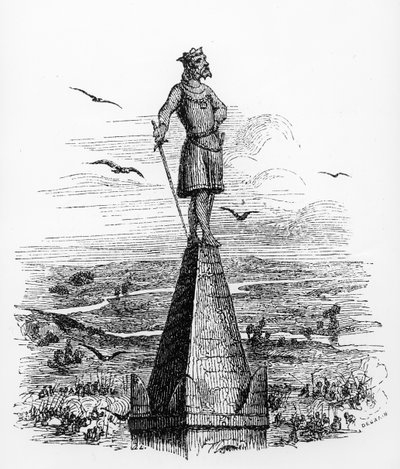 Nominoe, første hertug av Bretagne, illustrasjon fra Ancient and Modern Bretagne av Pitre Chevalier, ca. 1840 av French School