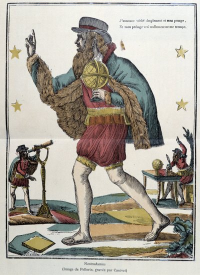 Nostradamus - bilde av Epinal av French School