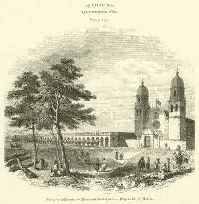New California, St. Louis Mission (gravering) av French School