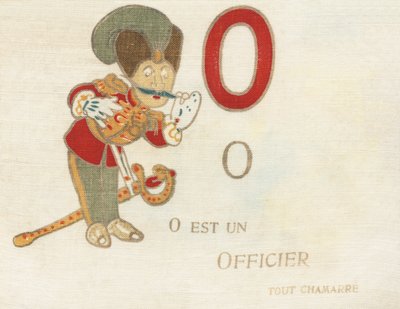 O er en kampoffiser. av French School