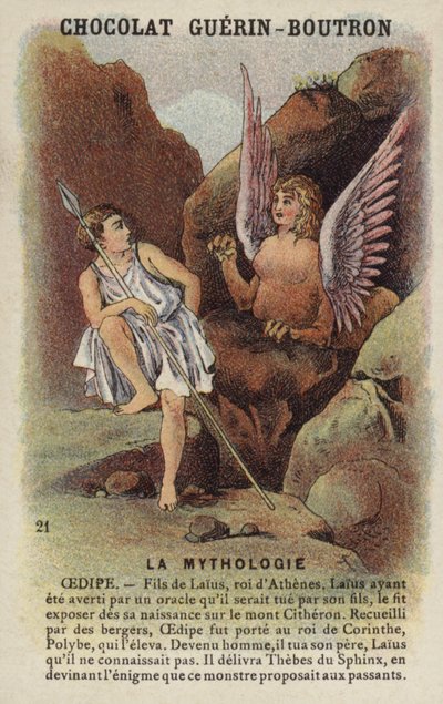 Ødipus og sfinksen av French School