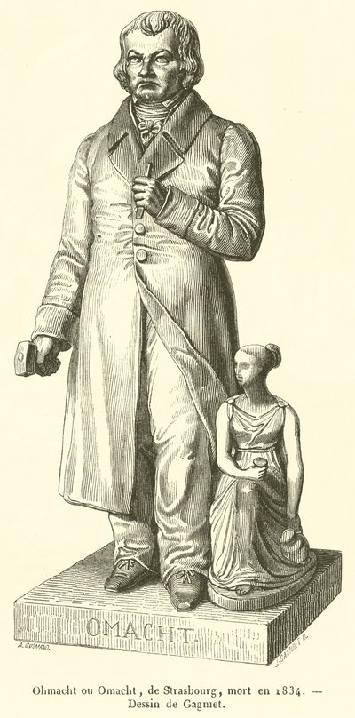 Ohmacht eller Omacht, fra Strasbourg, døde i 1834 (gravering) av French School