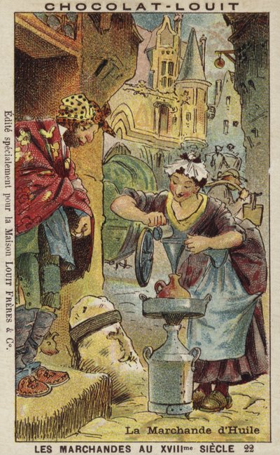 Oljeselger, 1700-tallet av French School