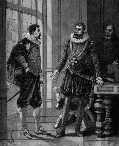 Olivier De Serres (1539 - 1619) fransk agronom med Henrik IV, konge av Frankrike (1553-1610). av French School