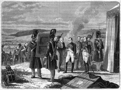 På tampen av slaget ved Borodino, 7. september 1812: Napoleon før portrettet av kongen av Roma - Portrettet av kongen av Roma Napoleon II bringer Napoleon I kvelden før slaget ved Moskova (slaget ved Borodino) av French School