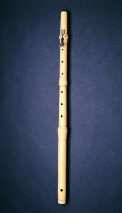 Entanget fløyte, laget av Naust, Paris, ca. 1725 av French School