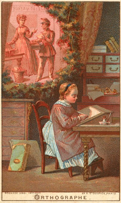 Ortografi (chromolitho) av French School