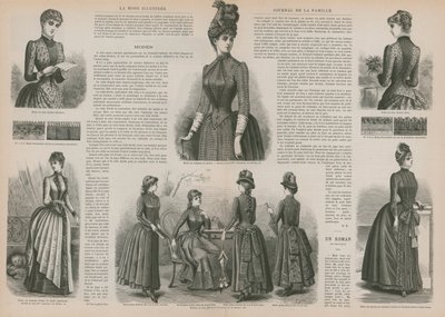 Side fra La Mode Illustree av French School