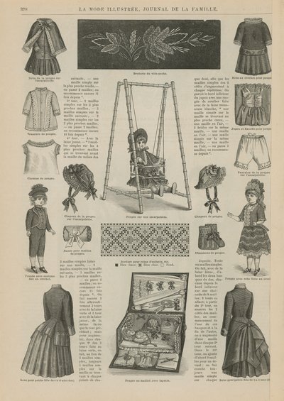 Side fra La Mode Illustree av French School
