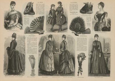 Side fra La Mode Illustree av French School