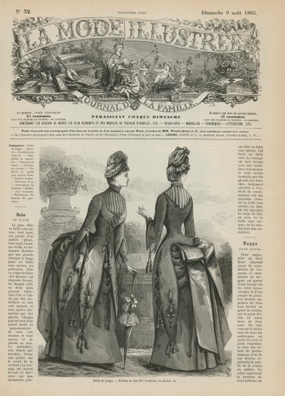 Side fra La Mode Illustree av French School