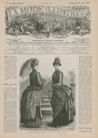 Side fra La Mode Illustree av French School